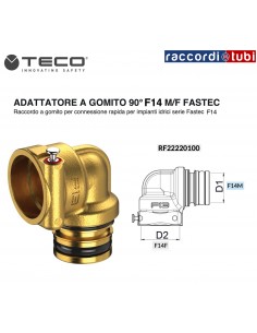 FASTEC F14 GOMITO MF RF22220100