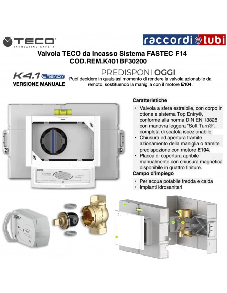 TECO EINBAUVENTIL FASTEC F14 REM.K401BF30200