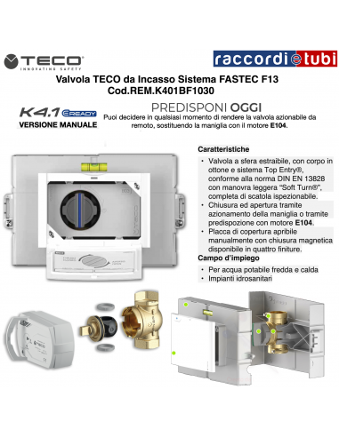 TECO EINBAUVENTIL FASTEC F13 REM.K401BF10300