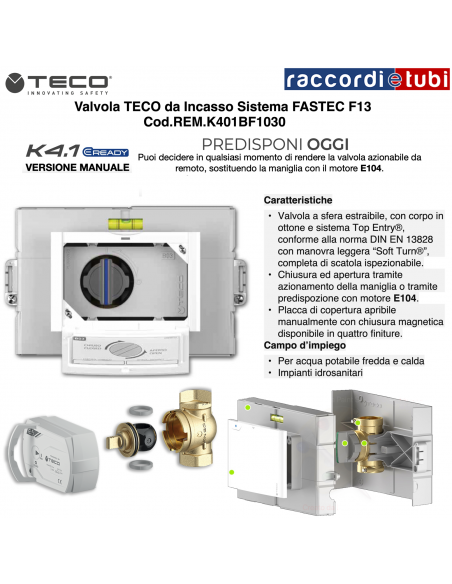 TECO EINBAUVENTIL FASTEC F13 REM.K401BF10300