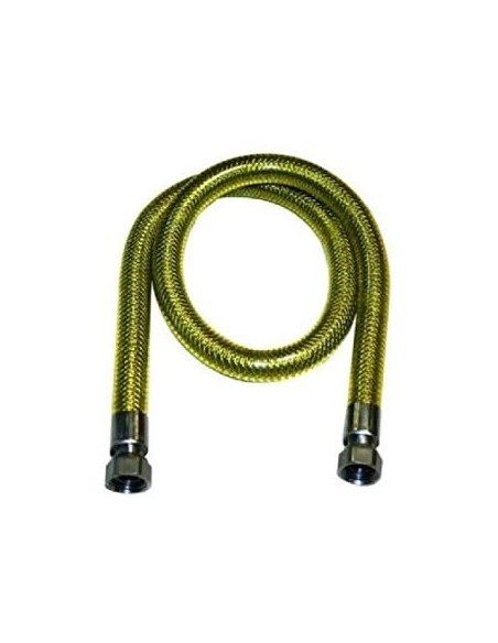 FLESSIBILE TUBO GAS IN ACCIAIO RIVESTITO CM.200 1/2X1/2 FF