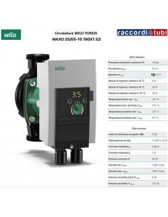 CIRCOLATORE WILO YONOS MAXO 25/05-10 180X1.1/2