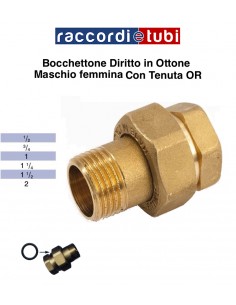 BOCCHETTONE OTTONE DIRITTO MF TENUTA OR 1"