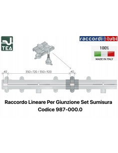 RACCORDO DI GIUNZIONE PER CANALINA SUMISURA