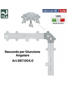 RACCORDO DI GIUNZIONE ANGOLARE PER CANALINA SUMISURA
