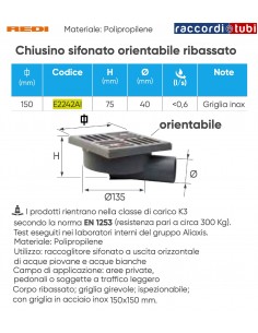 SYFONABDE ABDECKUNG CM.15X15 REDI E2242AI SEITLICHER...