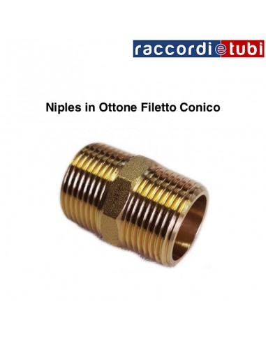 MESSING-CONUSGEWINDE-NIPPEL MM 1.1/2