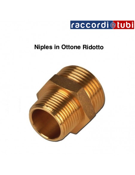NIPLES OTTONE RIDOTTO 3/8X1/4