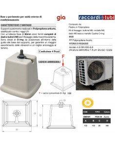 FUSSBODEN AUS PP, PACKUNG MIT 4 STÜCK 550101