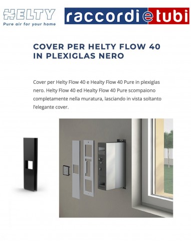 ABDECKUNG FÜR FLOW40 PLEXIGLAS SCHWARZ HELTY