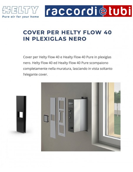ABDECKUNG FÜR FLOW40 PLEXIGLAS SCHWARZ HELTY