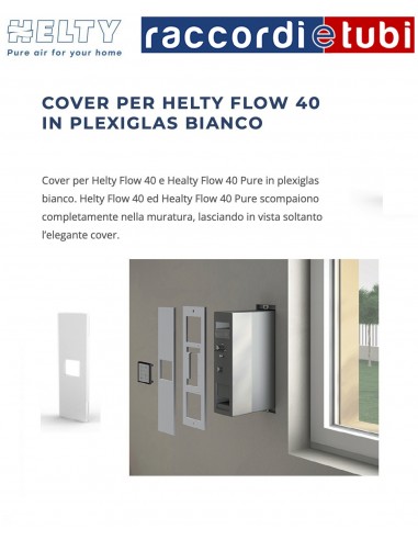 ABDECKUNG FÜR FLOW40 WEIßES PLEXIGLAS HELTY