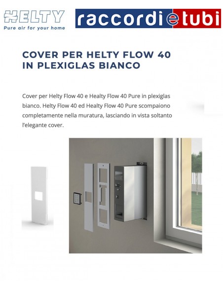 ABDECKUNG FÜR FLOW40 WEIßES PLEXIGLAS HELTY