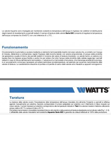 MISCELATORE TERMOSTATICO WATTS 1"PER IMPIANTI...