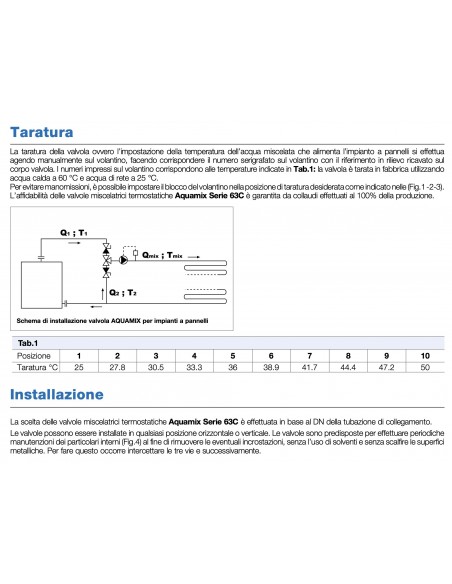 MISCELATORE TERMOSTATICO WATTS 1"PER IMPIANTI RADIANTI