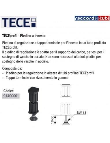 PIEDINO PER PROFIL 9.140.000 4 P/Z