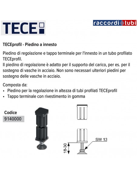 PIEDINO PER PROFIL 9.140.000 4 P/Z