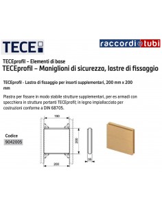 TECEprofil - Lastra di fissaggio per inserti...