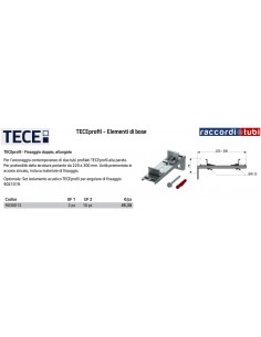 TECEprofil FISSAGGIO DOPPIO ALLUNGATO 9030013