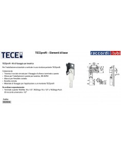 TECEprofil KIT FISSAGGIO PER LAVATRICE 9020036