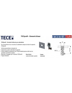 TECEprofil KIT FISSAGGIO SENZA TERMINALE 9020046