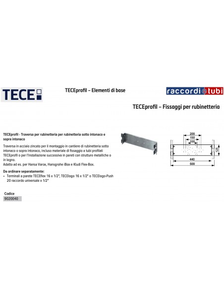 TECEprofil STAFFA PER RUBINETTERIA 9020041