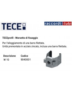 TECEprofil UNITA' DI FISSAGGIO FILETTO FEMMINA M10 9040001