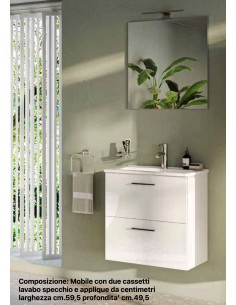 MOBILE VITRA MIA BIANCO CM.60 75021 