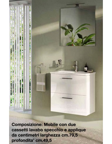 MOBILE VITRA MIA BIANCO CM.80 75024