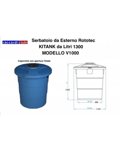 VERTIKALTANK LT.800 KITANK ROTOTEC