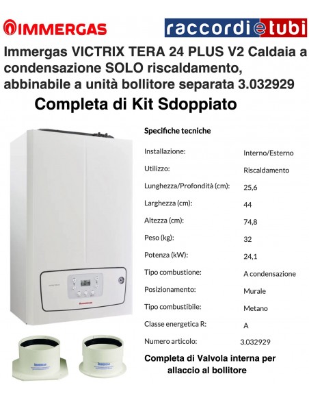 IMMERGAS KESSEL VICTRIX TERA PLUS V2 KONDENSATION-METHAN NUR HEIZUNG