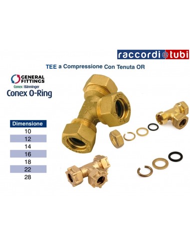 TEE OTTONE CON OR DIAMETRO 12