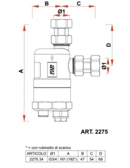 DEFANGATORE FAR COMPACT BIANCO 3/4 2275 34 ATTACCHI A SQUADRA