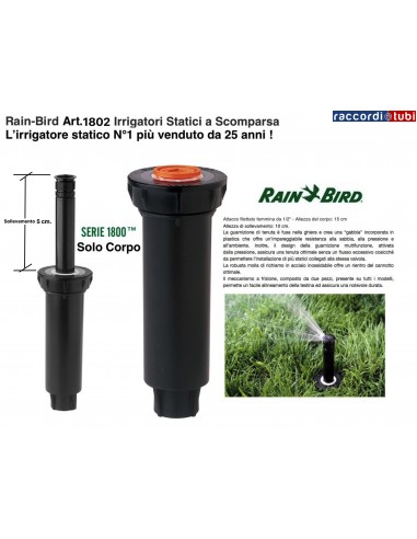 IRRIGATORE STATICO RAIN BIRD 1802 1/2 SOLO CORPO
