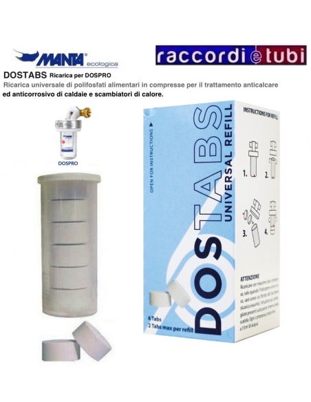 MANTA POLYPHOSPHAT FÜR DOSPRO PACKUNG MIT 6 TABLETTEN