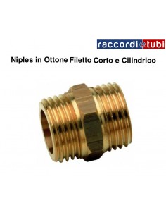 NIPLES OTTONE FILETTO CILINDRICO MM 1"