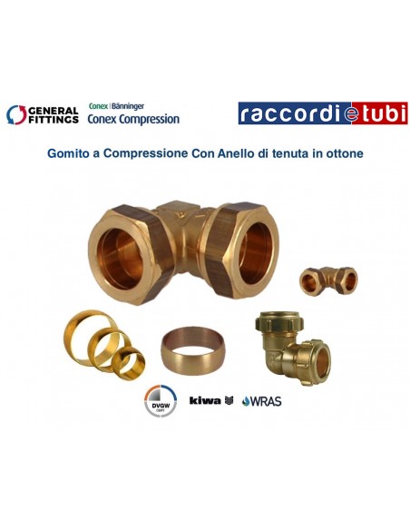GOMITO OTTONE CON OGIVA DIAMETRO 10X10
