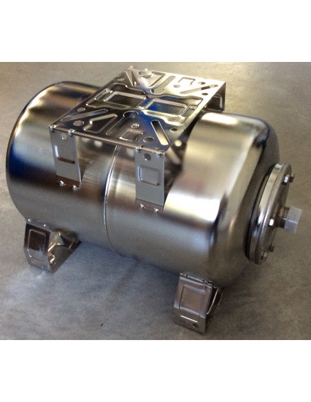 POLMONE IN ACCIAIO INOX VAREM DA LITRI 20 BASE   PIEDI DIAMETRO 1"