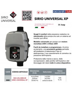 INVERTER SIRIO UNIVERSAL XP ITALTECNICA 220/230+380 14A 9,7A
