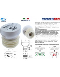 VALVOLA DI AERAZIONE ST BAMVENT DN 32-40-50-63