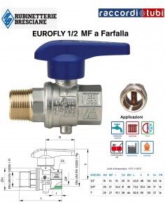 EUROFLY SCHMETTERLINGSVENTIL 1/2 MF 60030104
