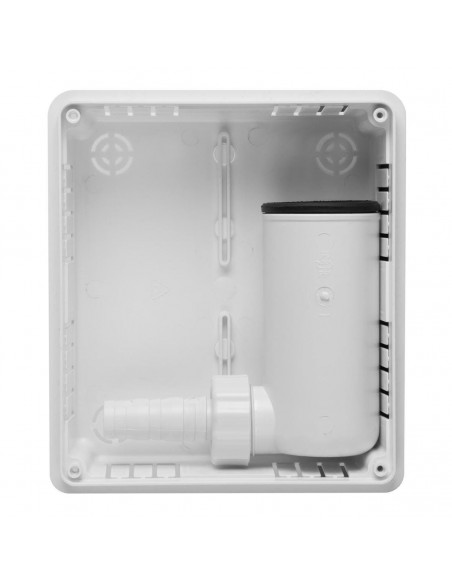 SIFONE SCARICO CONDENSA DA INCASSO CON SIFONE E PLACCA BIANCA