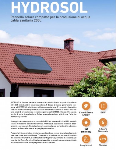 PANNELLO SOLARE ATI HYDROSOL 200 HS200