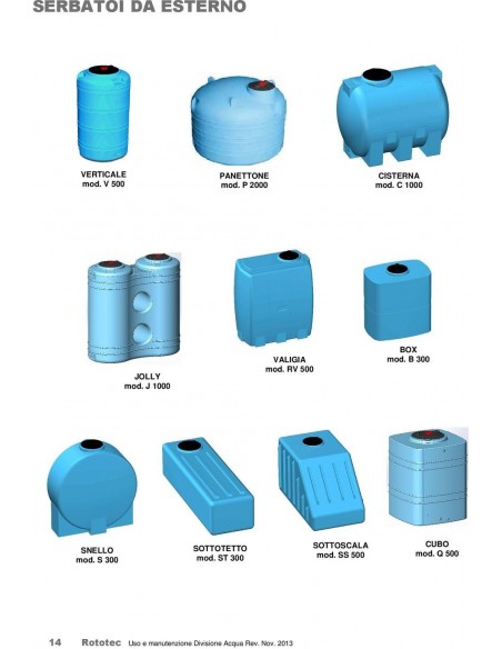 VERTIKALTANK LT.150 FÜR DEN AUSSENEINSATZ ROTOTEC