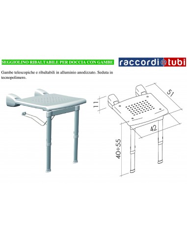 WANDKLAPPHOCKER MIT BEINEN