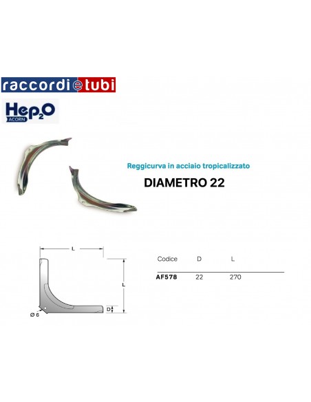 ACORN BIEGEHALTER DURCHMESSER 22 AUS VERZINKTEM STAHL