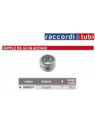 NIPLES ZINCATO D.1'' DEX*SIX PER RADIATORI IN...