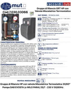 HP Nachspeisegruppe mit Thermostat-Mischventil 30/60° und...