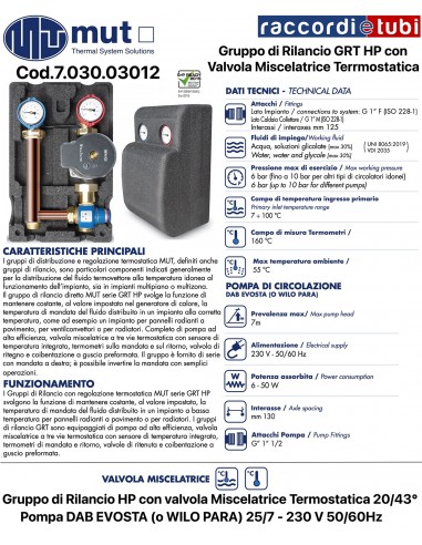 HP Nachspeisegruppe mit Thermostat-Mischventil...