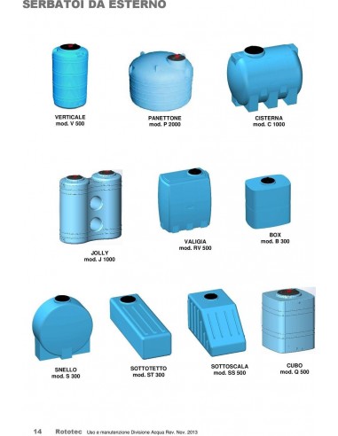 VERTIKALTANK LT.300 FÜR AUSSEN ROTOTEC